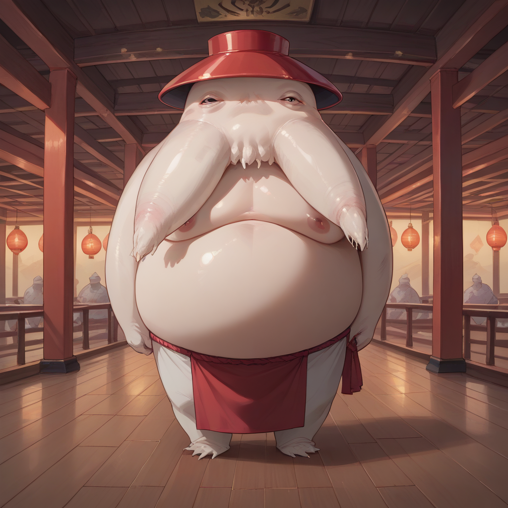 score_9, score_8_up, score_7_up, score_6_up, score_5_up, sourse_anime,   zPDXL,  rating_ safe BREAK,
solo, in japanese temple, 
 monster, oshira-sama, radish spirit   <lora:radish_spilit:1>, <lora:add-detail-xl:1> <lora:detail_eyes:0.5>