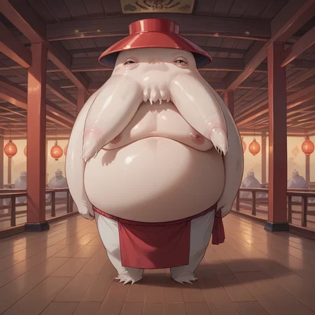 score_9, score_8_up, score_7_up, score_6_up, score_5_up, sourse_anime,   zPDXL,  rating_ safe BREAK,
solo, in japanese temple, 
 monster, oshira-sama, radish spirit   <lora:radish_spilit:1>, <lora:add-detail-xl:1> <lora:detail_eyes:0.5>