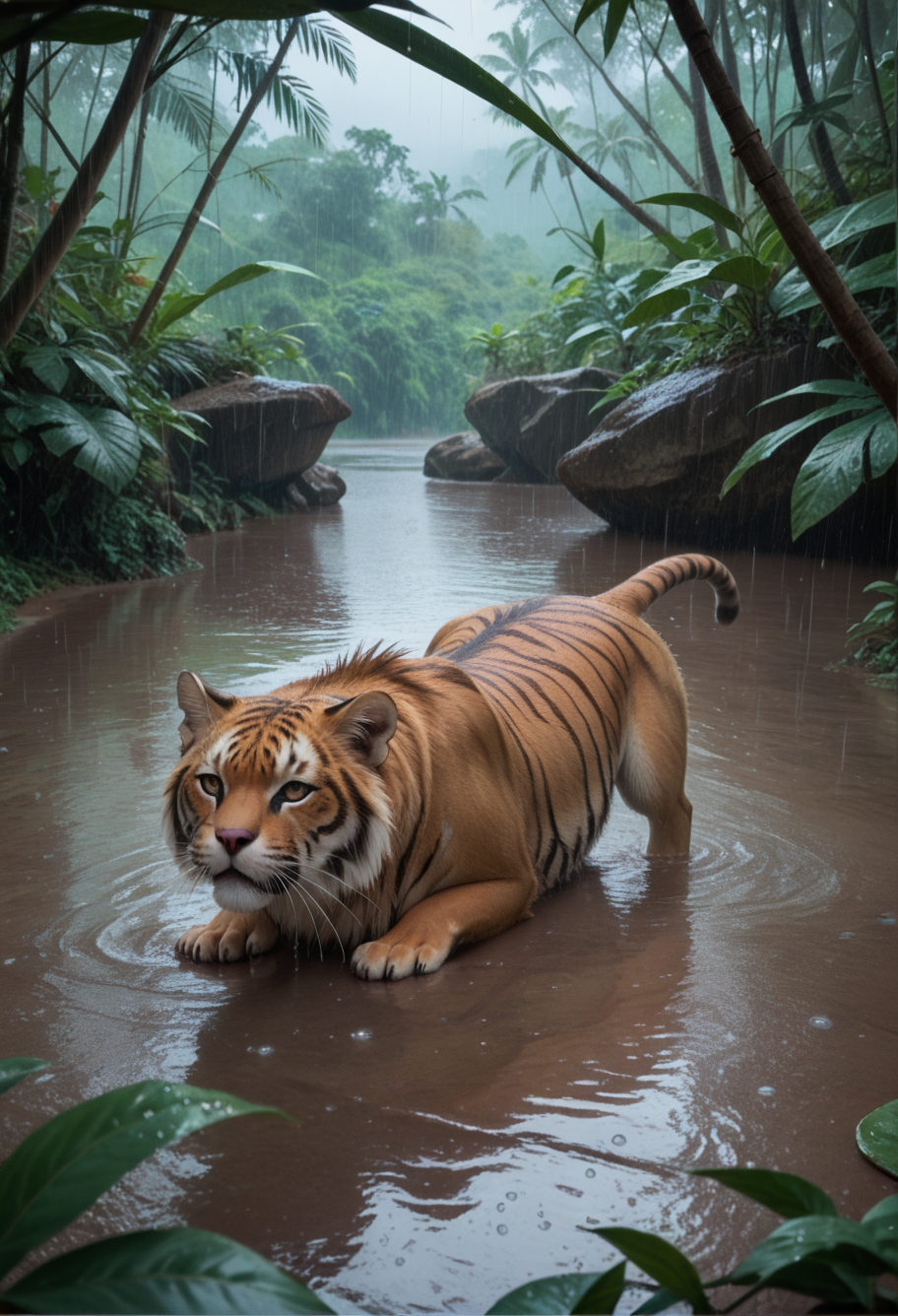 score_9,score_8_up,score_7_up,8k,,ruanyi0714,water drop,rain,jungle,no humans,<lora:0714 rainy day_v1_pony:1>