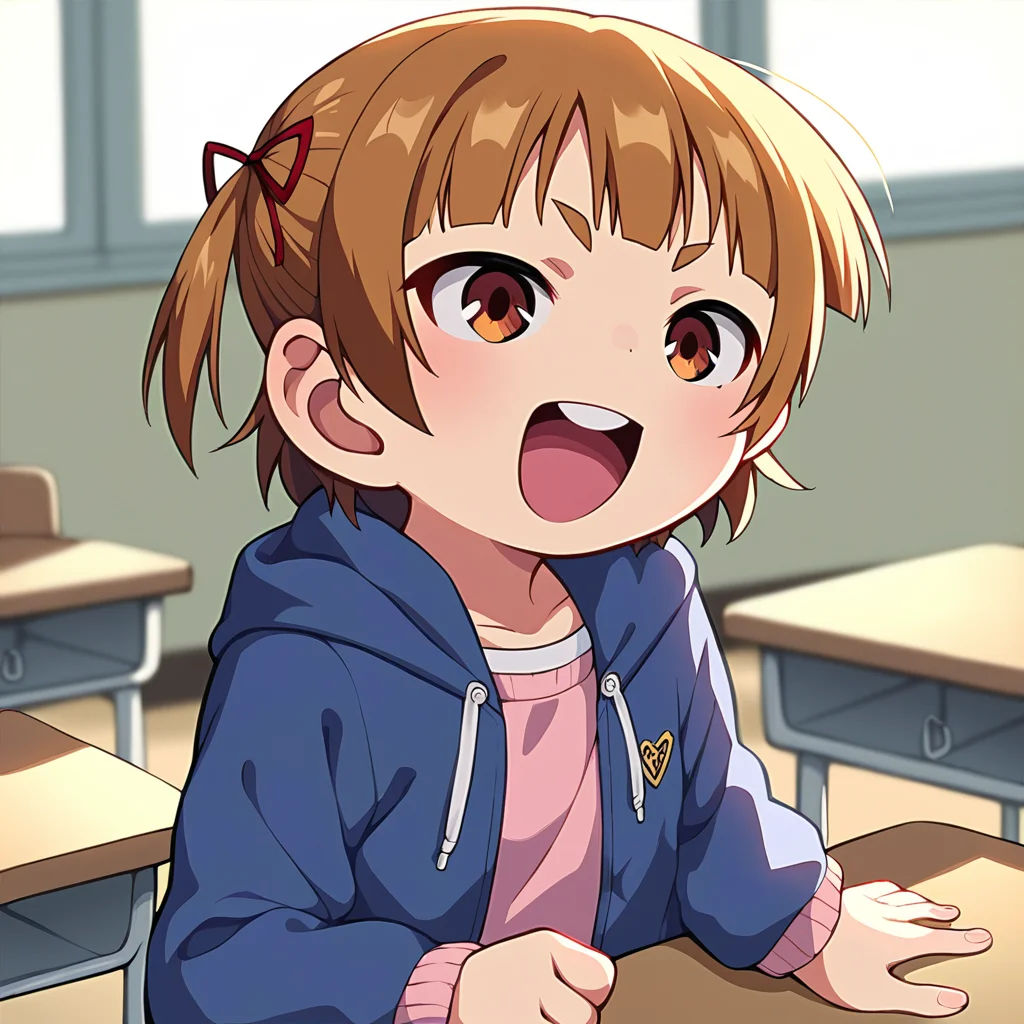 <lora:autism lora:0.8>
<lora:sd_xl_dpo_lora_v1:1>
score_8_up, score_9, score_7_up, score_6_up, score_5_up, score_4_up, source_anime, rating_safe
BREAK
<lora:mitsuba-000005:1>
marui mitsuba, sitting, classroom, open smile, school desk, blurry background, hair ribbon, short twintails, solo