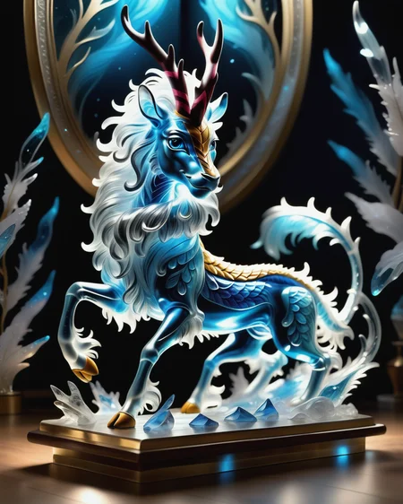 score_9, score_8_up, score_7_up, intricate details, rating_safe,
<lora:BioIceCrystalsPONY:1>, 1boy(made out of Jed-Blmicry, bioluminiscence, translucent,
anthro furry, kirin,
full body, looking at the viewer, solo, smiling), detailed background, depth of field, subsurface scattering, 
<lora:ral-chrosc-clr:0.3>, ral-chrosc-clr,
<lora:xl_more_art-full_v1:0.3>,
<lora:add-detail-xl:0.3>