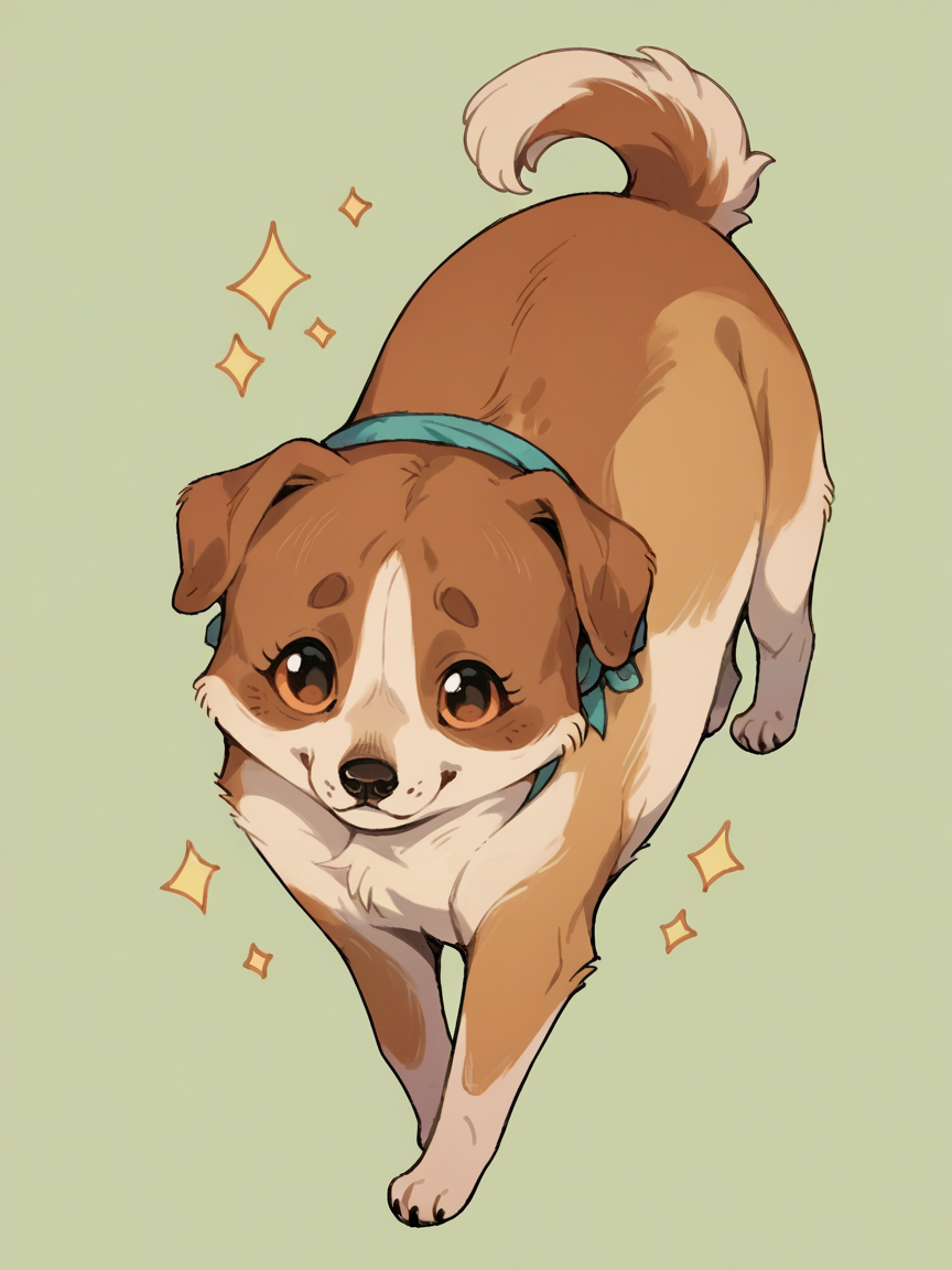 source_anime, score_9, score_8_up, score_7_up, score_6_up, score_5_up,  <lora:m04XLP:1> m04, cute, dog, feral, solo