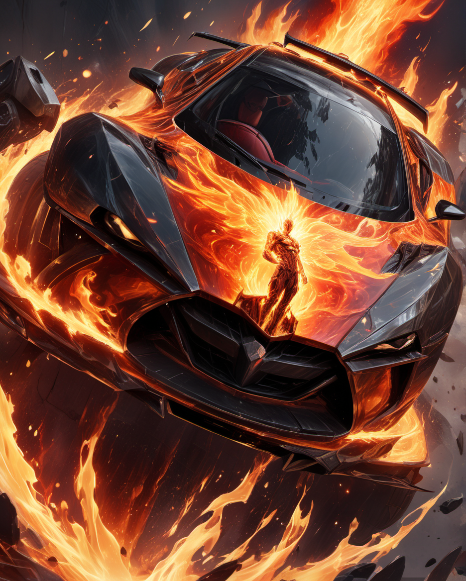 <lora:InfernalXL:0.45> infrnal, flaming,vehicle,(raymond swanland,aleksi briclot,sandra chevrier,ryan hewett),masterpiece,, 8k uhd,absurd res,ultra detailed,masterpiece,awardwinning,sharp focus,intricate detail,50mm lens