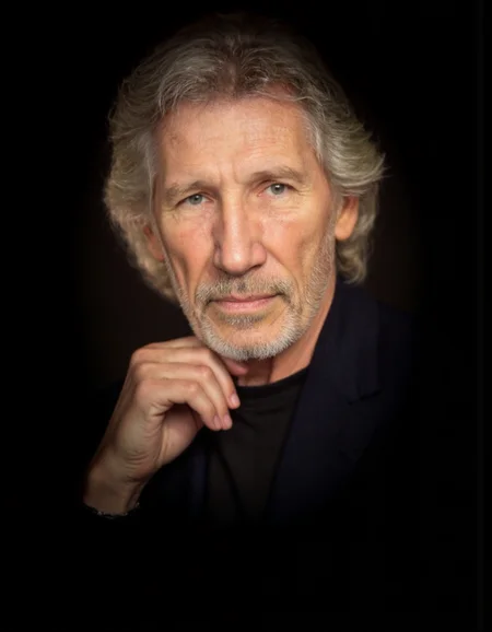 Rembrandt style <lora:ROGER_WATERS:1>, The image is a photograph of an elderly man with a distinguished appearance. He has short, wavy, light gray hair that is slightly tousled, and a neatly trimmed white beard and mustache. His facial features are prominent, with deep-set eyes and a slightly furrowed brow, suggesting wisdom and experience. He is wearing a dark, buttoned-up jacket over a black t-shirt, which adds a sense of formality to his attire. His right hand is resting on his chin, with his fingers lightly touching his cheek, giving him a contemplative or thoughtful expression. The background is a solid black, which contrasts sharply with his light-colored hair and skin, making him the focal point of the image. The lighting is soft and focused on his face, highlighting the texture of his skin and the details of his facial features. The overall mood of the photograph is serious and introspective, capturing a moment of quiet reflection. . Baroque, chiaroscuro, realistic, emotional, "flat lighting