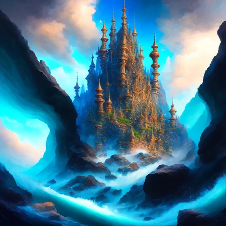 (oceanicrealms style:1) a painting of a castle in the middle of the ocean <lora:djzOceanicRealmsV21_LoraBooth:1>d