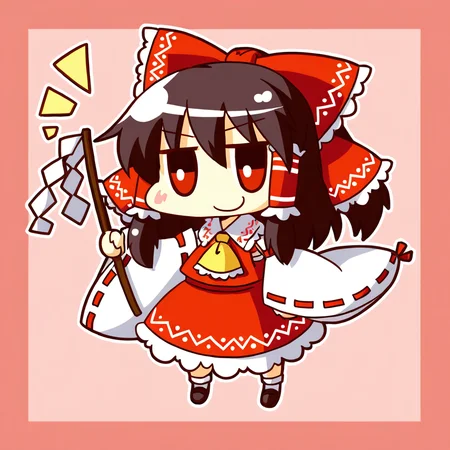 chibi,<lora:nineface-chibi-noob1-5:1>,
1girl,solo, ,hakurei reimu,touhou