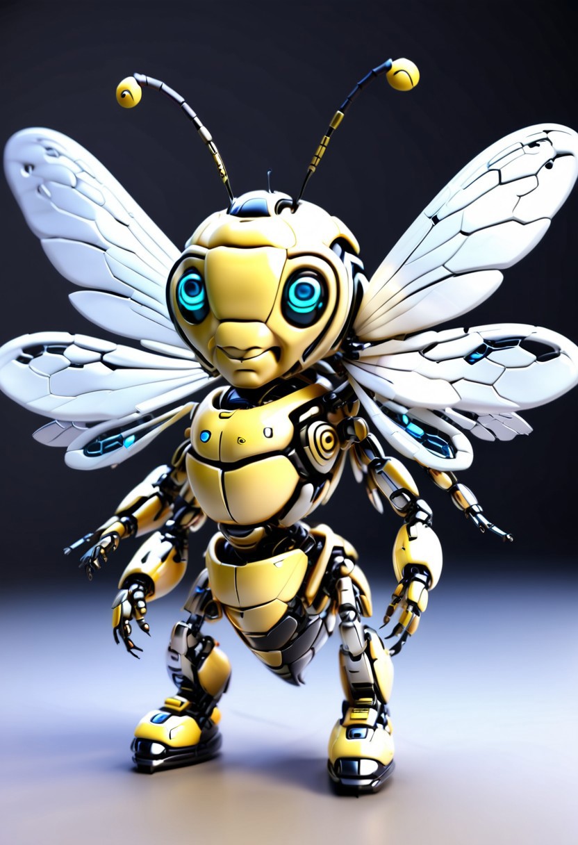 A Jed-Rbmls style bee, with neon led wings