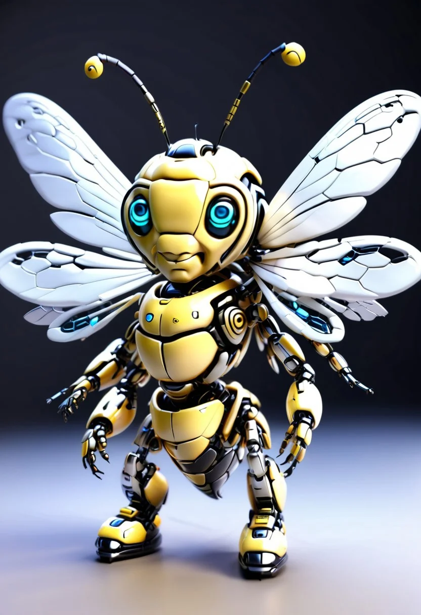 A Jed-Rbmls style bee, with neon led wings