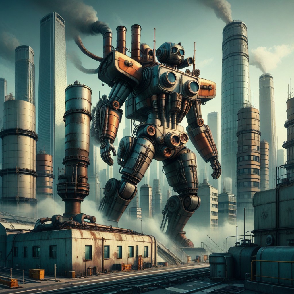 Score_9,Score_8,machinery, wide-angle cityscape