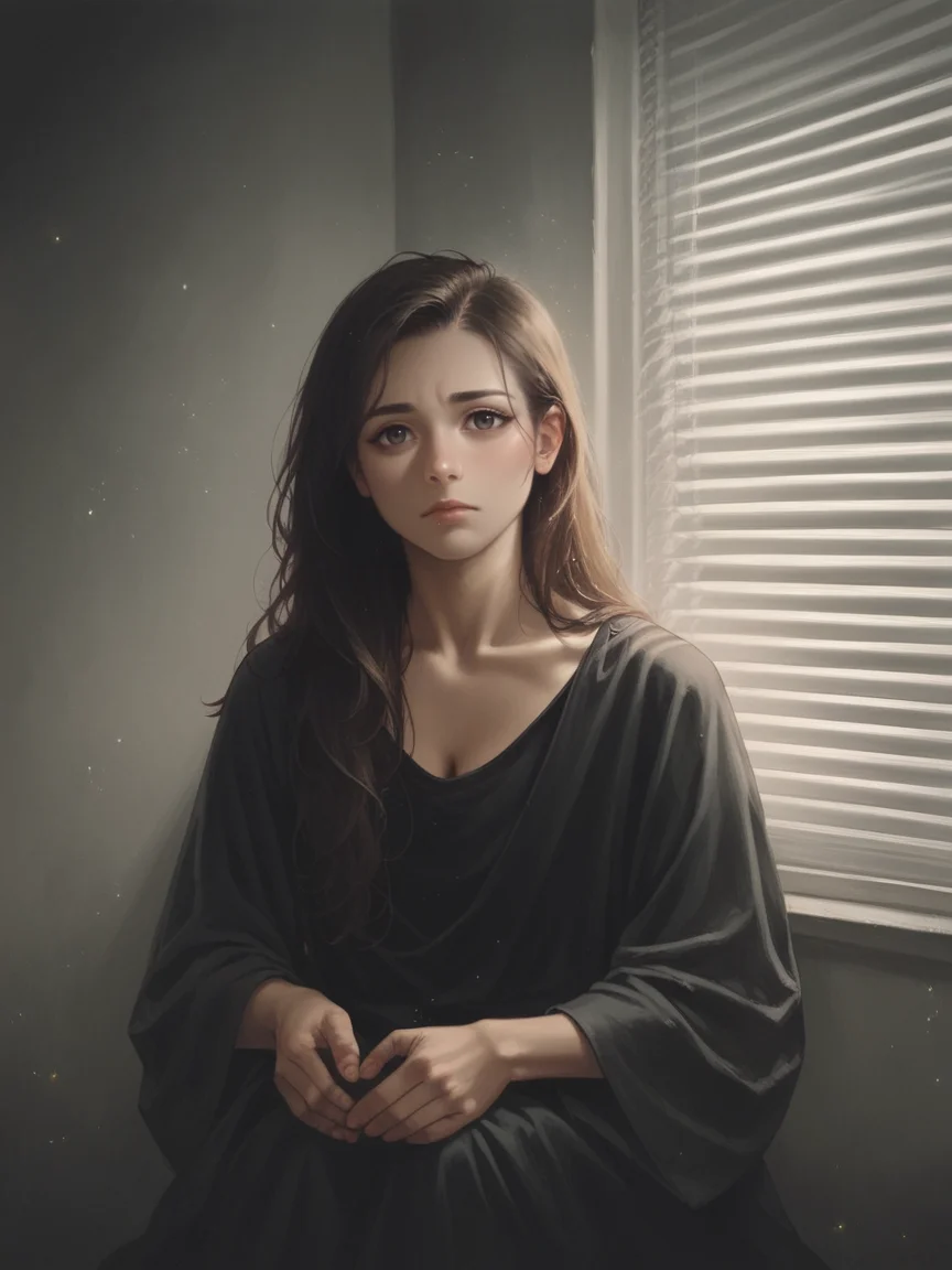 score_9, score_8_up, score_7_up, score_6_up, score_5_up, score_4_up, <lora:V3n3t14nXLP2:1> v3n3t14n, venetian blinds lighting, low light, dark room, lined lighting, long hair, 1girl, light particles, <lora:ph4nt0m01lXLP:0.7> ph4nt0m01l, closed mouth,