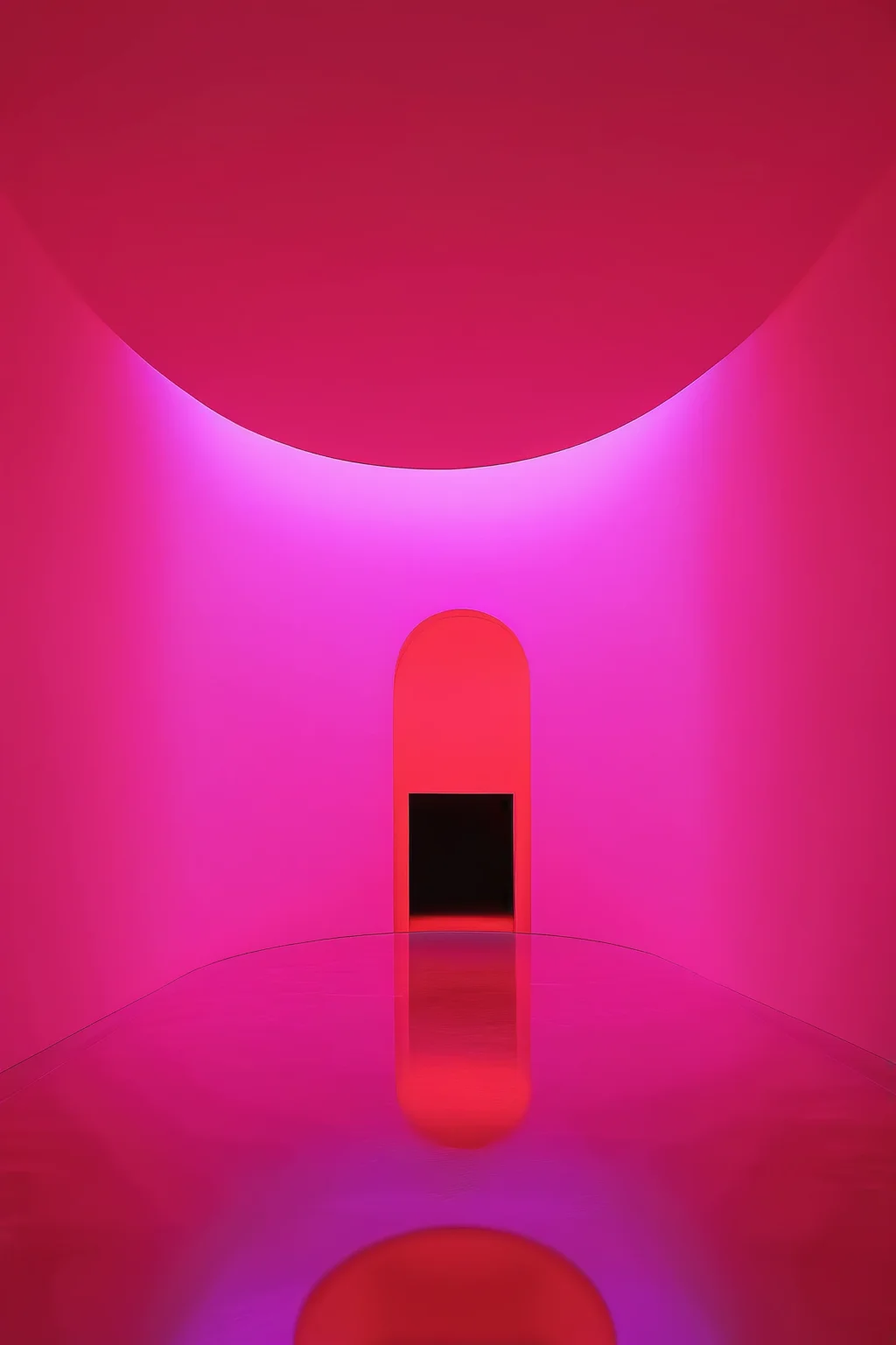 <lora:James Turrell Style:1>James Turrell Style - james turrell space in reds and neon pinks