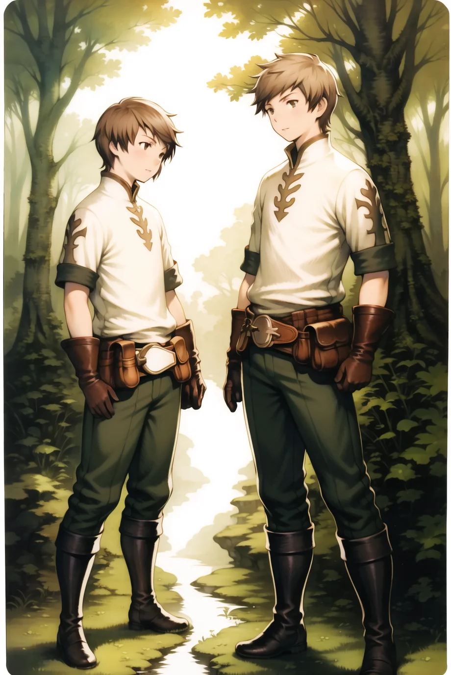 yoshida akihiko,
1boy, tiz arrior, belt pouch, boots, brown hair, full body, gloves, pants, pouch, short hair, transparent background, bravely default \(series\),
forest, nature,
<lora:yoshida_akihiko_offset:1>