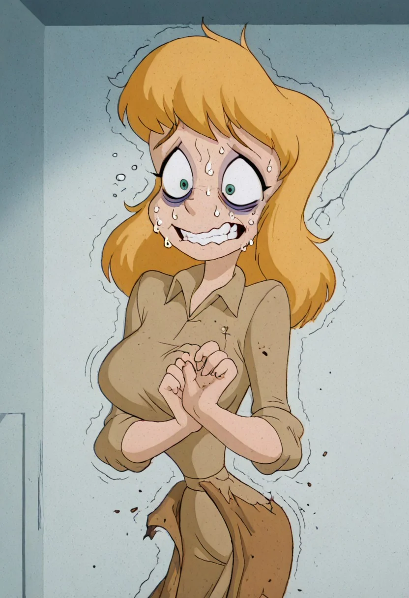 masterpiece, best quality, amazing quality, absurdres,(((((white background))))), (((hellonurse:3))), (((angry))), (((extremely sexy:3))),(sexy body),(((horny:2))),(((shaggy hair:2))), (((broken:3))),(hysterical:2),(((desireness:3))),(((extremely envying:3))),(((extremely frustrated:3))),(((hide her feelings))),(((trying to be calm))),(((boiling blood))),,(((offended1.5))), (fully dressed:3),((full body)),((((extremely heartbroken:1.5)))),((((in love1.5)))),(((stressed1.5)))), ((((((big nervous breakdown:3))))),((((((big meltdown1.5)))))), (((((big nervous meltdown1.5)))))),(((((extremely mad)))))),((((((cringing:1.5)))))),(((((extremely ridiculed:1.5))))),((((((nervous tickL1.5)))))),(((((madness1.5))))),(((((extremely beaten1.5))))), (((((extremely wounded1.5)))))), (((((((((extremely anxious1.5)))))))),((((((self-hate1.5)))))),((((((hate1.5))))), ((((((lost)))))), blonde hair, teal eyes, (((1girl))), alone, big breasts,((((slim body))))),eyeshadow, twerking,nurse outfit, Heloise Nerz, hellonurse, dirty, detailed body, detailed face, highly detailed body, highly detailed face, dynamic pose, posing(((((submissive)))))), 1girl, dirty messed burnt blonde hair, wounds, hit herself, selfharm, ((((((((bags under eyes)))))))), extremely dirty dress, hardly beaten fifty times, confused, humiliated face, depressed face, black eyes, extremely broken heart, wall eyes, shaggy hair,smashed mouth, crazy emotion, narrow waist
