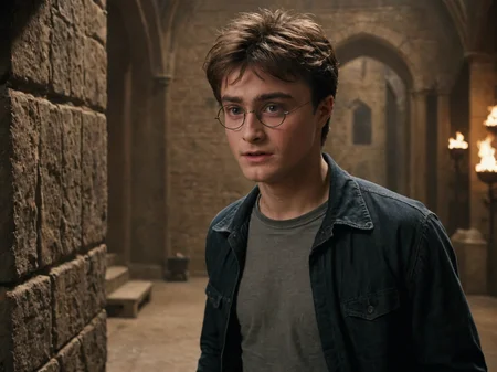 cinematic film still, scene from the Harry Potter Movie, solo, Harry Potter <lora:harry_potter_v1:1>