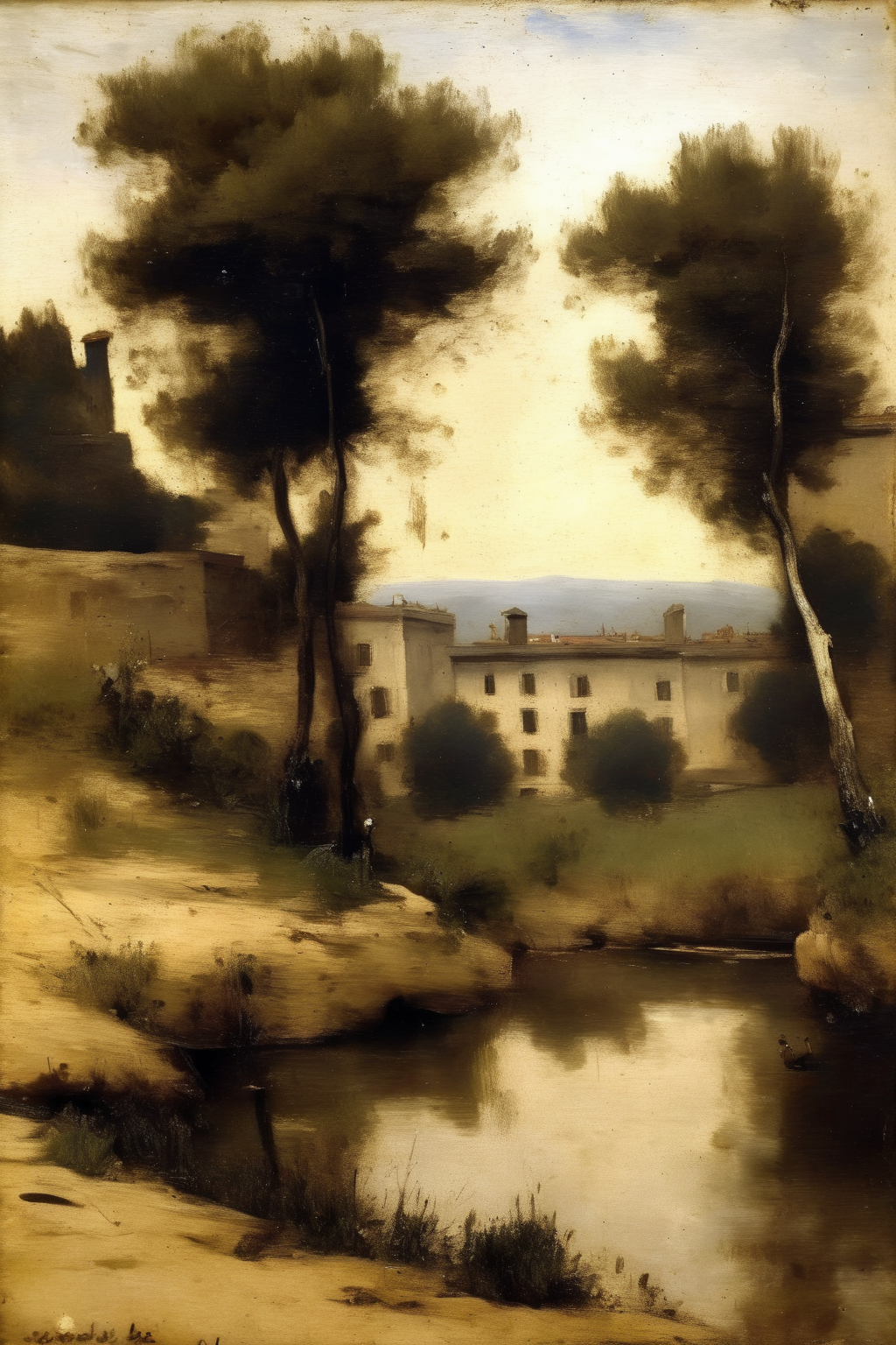 <lora:Jean-Baptiste-Camille Corot Style:1>Jean-Baptiste-Camille Corot Style - Camille Corot style natural landscape