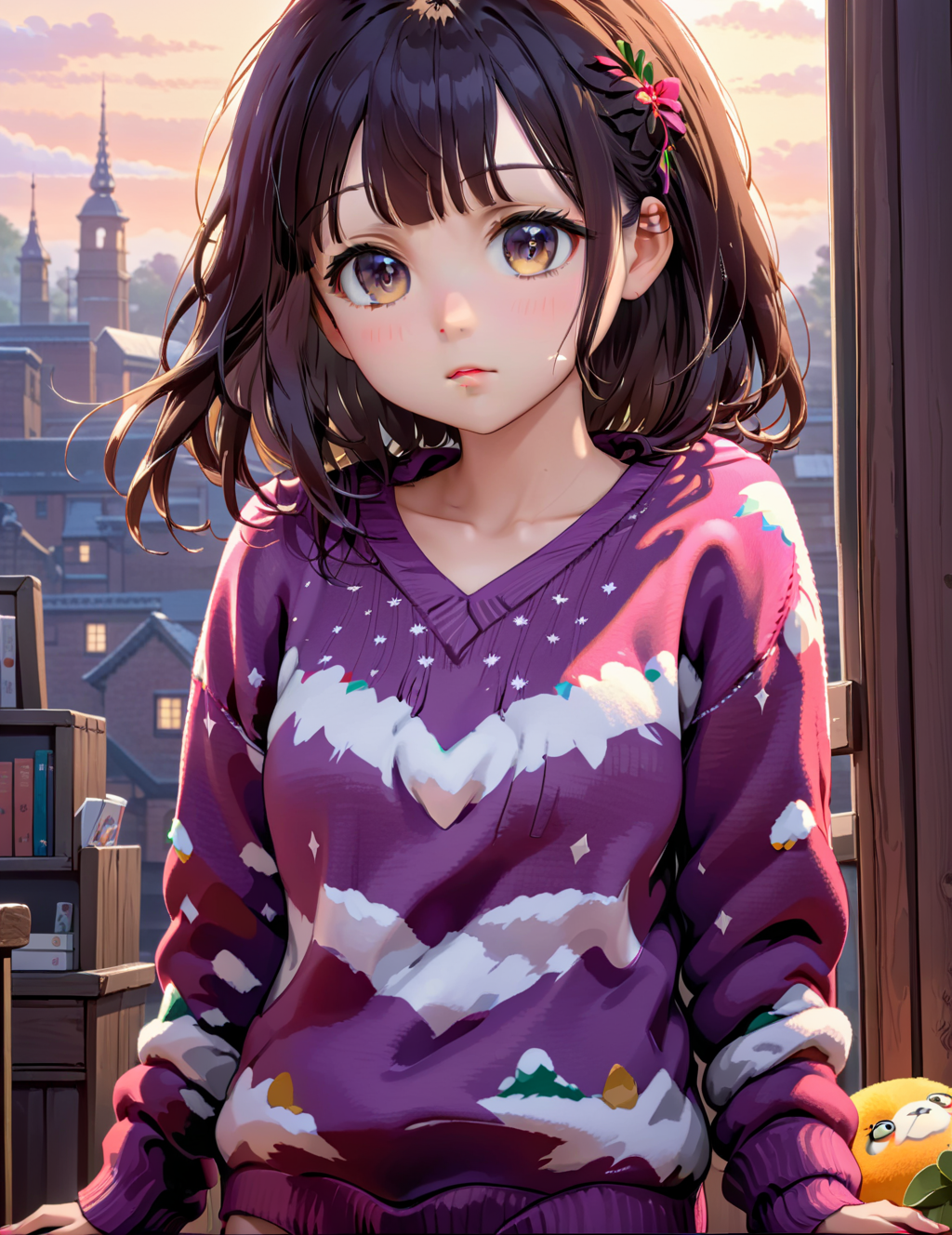 anime,  <lora:menhera-202403180000:1>, girl, menhera, sweater,, cinematic photo masterpiece, best quality, ultra high res, 8k, epic realistic, ultra detail, realistic, realism, photorealism, photo-realistic, high contrast, (photorealistic:1.4), 8k high definition detailed realistic, (best quality, masterpiece:1.2), highly detailed