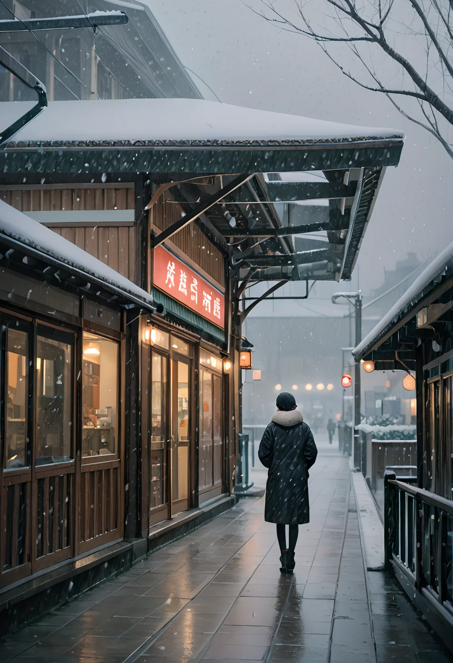 score_9,score_8_up,score_7_up,8k,,ruanyi0732,snowing,gas station,
1girl,<lora:0732 winter_v1_pony:1>