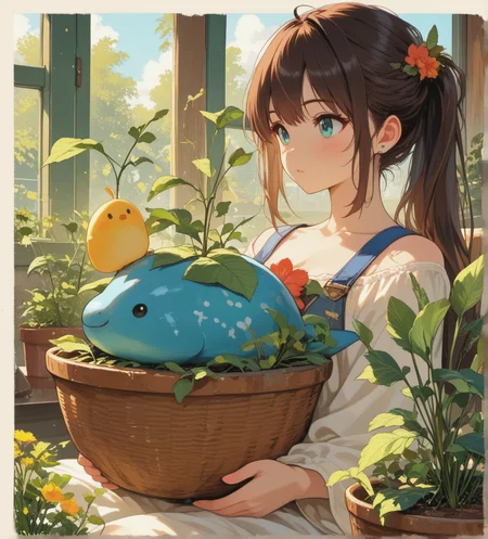 masterpiece, very aesthetic, best quality, gardening <lora:CreateConcept_Illustrious:0.7000000000000001> <lora:add-detail-xl:0.9> <lora:Dramatic_Lighting_Slider:0.9>