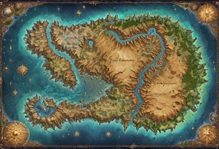 Beautiful Fantasy Map,High Detail,4k,Fantasy World Map,Continents,(Fantasy World),Cartographic Map Of A Fantasy World,Fantasy Planet,Top View,Mountains And Rivers,Geographic Map,Masterpiece,Readable Text,Clear 0mage,Entire World With All Of It's Continents And Oceans,Fantasy Map,Large World,Huge,Large Ocean,Continents Divided By Oceans,0ncredible Art