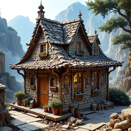 mad-shingles, <lora:Shingles_SDXL:0.7> (chips:0.1), perfect composition, (fairy made out of roof tiles:1.0), elaborate, (ultra realistic:1.1), detailed background, masterpiece, best quality, intricate, extremely detailed, intricate