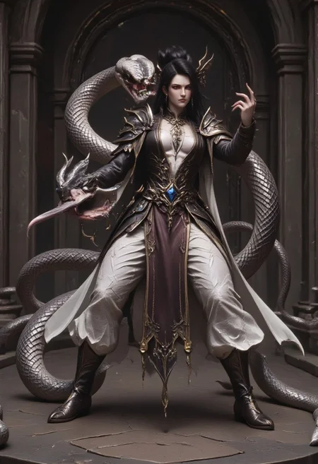 please for the love of god rate it PG for the damned challenge. NewFantasyCore, metal snake, metallic snake, snek, goth