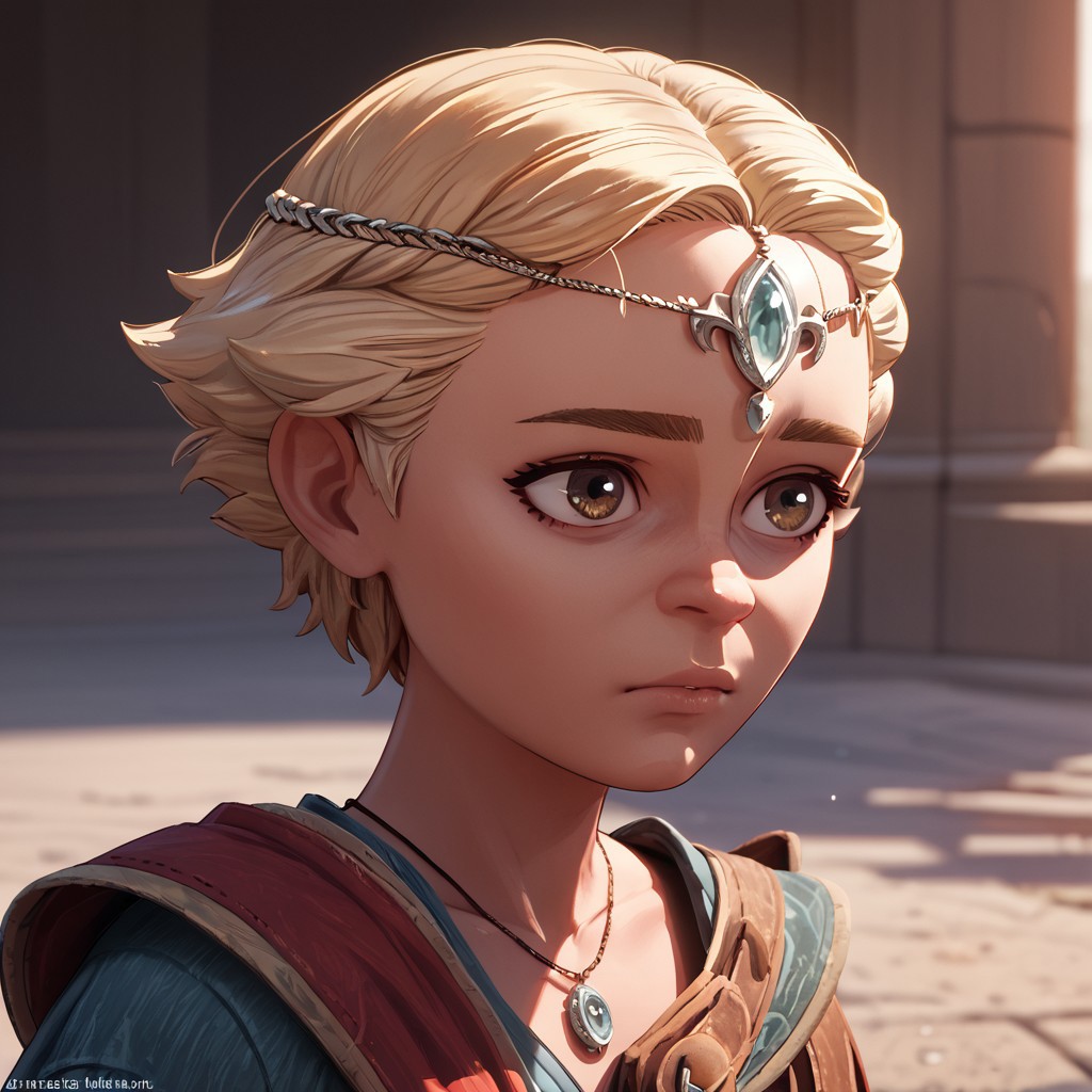 score_9, score_8_up, score_7_up, score_6_up, score_5_up, score_4_up, 1girl, OmegBa, short hair, blond hair, circlet
