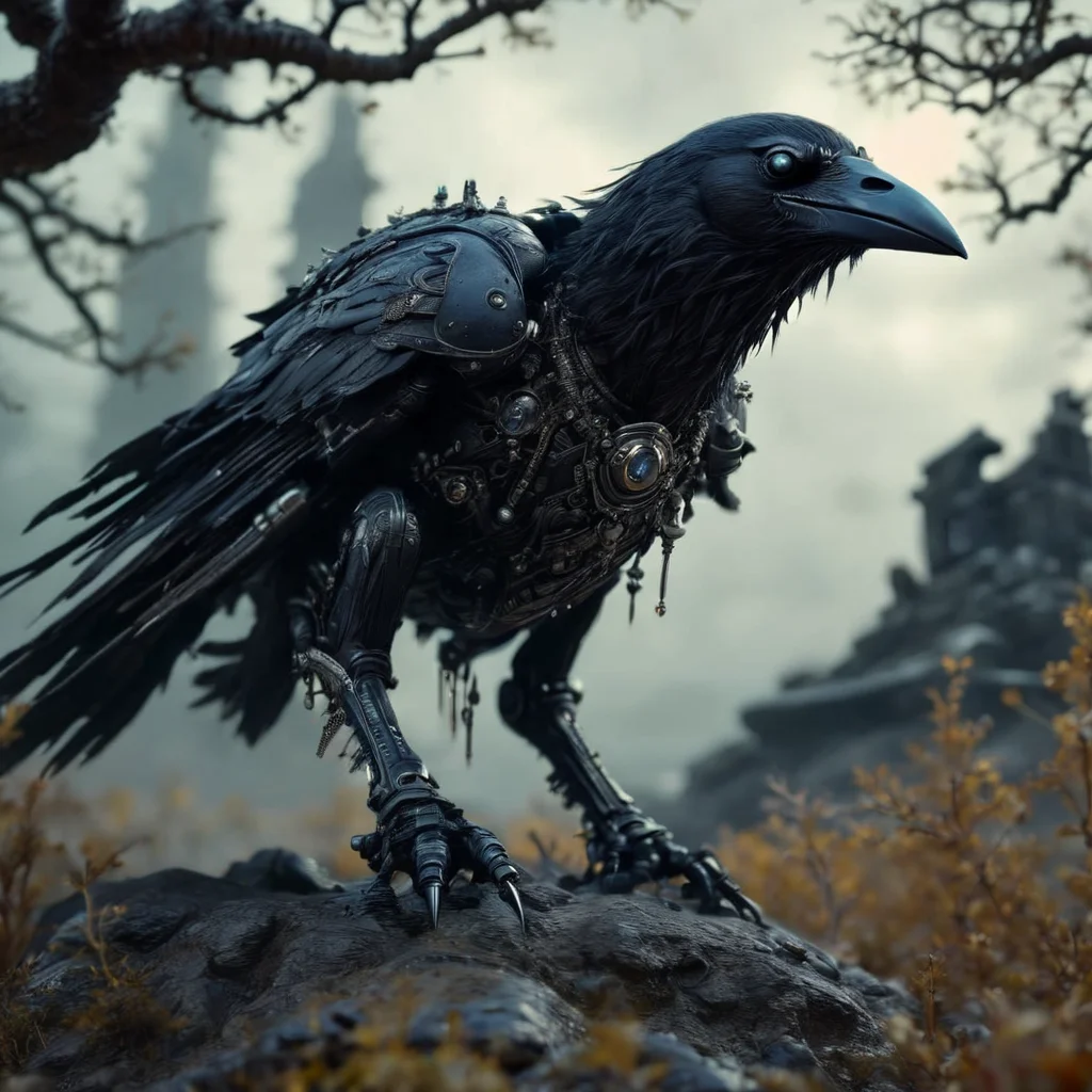 armavena raven, very detailed, cinematic, darkness <lora:armavena:1>
