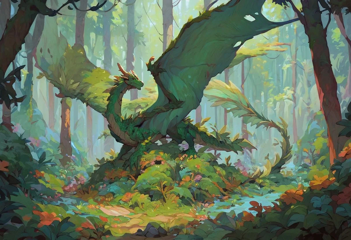 score_9, score_8_up, score_7_up, score_6_up,
dense forest, forest dragon
large forest dragon, dragon wings, large wings, covered in earth, covered in rock, covered in grass, covered in flowers