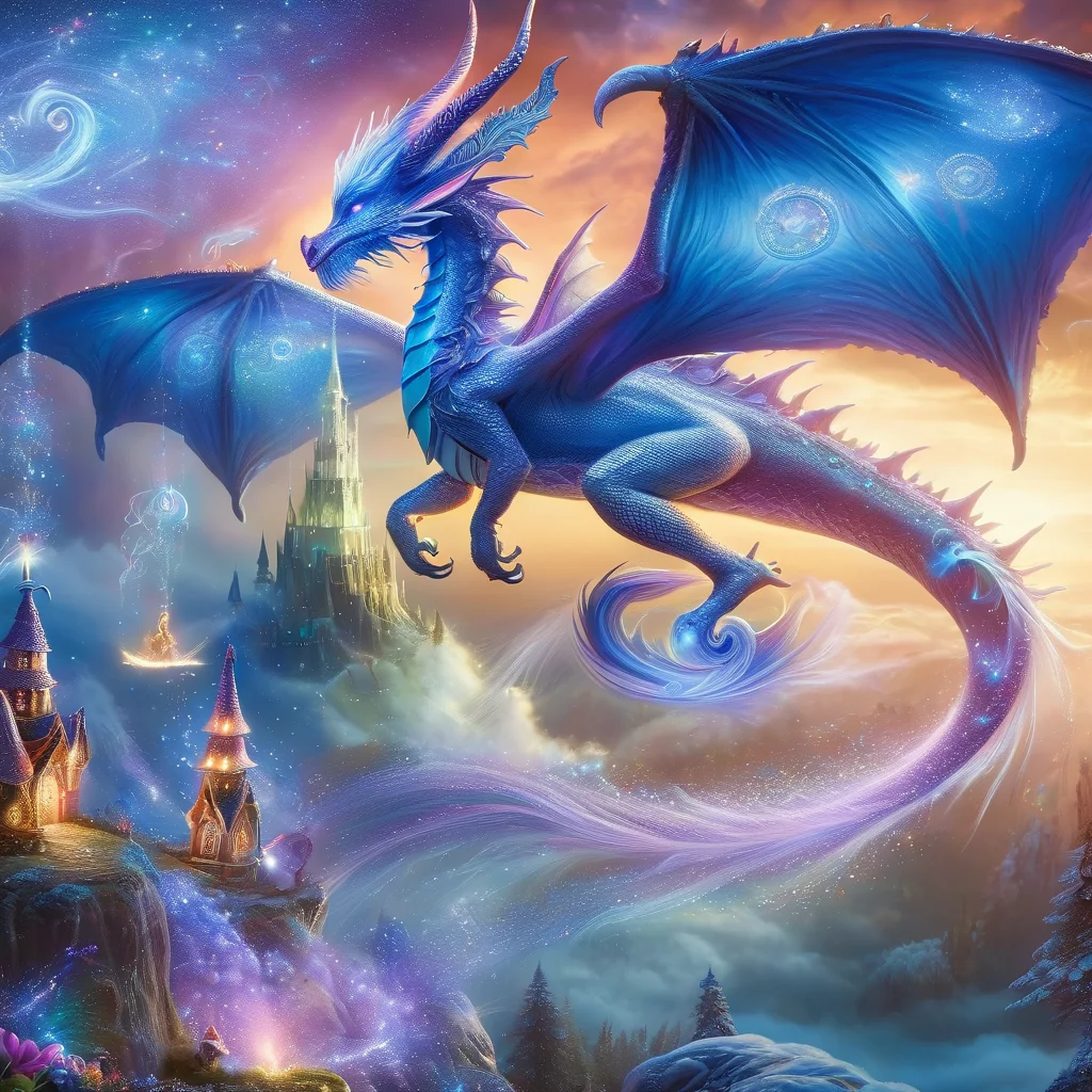 (best quality)++, (masterpiece)++, (detailed)+, elf on the shelf fighting a Dragon, (fantasy illustration)1.3, enchanting Dragon, elf on the shelf, mystical design, (many gnomes)1.4 (whimsical charm).4 Otherworldly charm, mystical sky, (Luis Royo)1.2, (Yoshitaka Amano)1.1, moonlit night, soft colors, (detailed cloudscape)1.3, (high-resolution)1.2 (gnomes everywhere)1.2 , <lora:DonM3t3rn1tyXL-v1.1:0.8> DonM3t3rn1tyXL <lora:DonMD1g174l4sc3nc10nXL:0.8> DonMD1g174l4sc3nc10nXL <lora:Dragons:0.8> dragon <lora:EnvyMagicalXL01:0.8> magical <lora:FantasyLandscape:0.8> FanLan