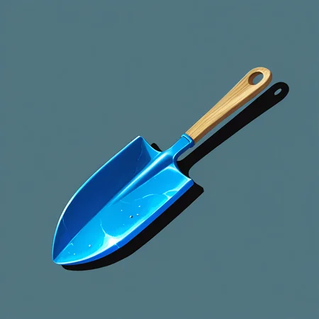 no humans, semrealic, cast shadow, trowel, solo, simple background <lora:semi_real_icon:0.7>