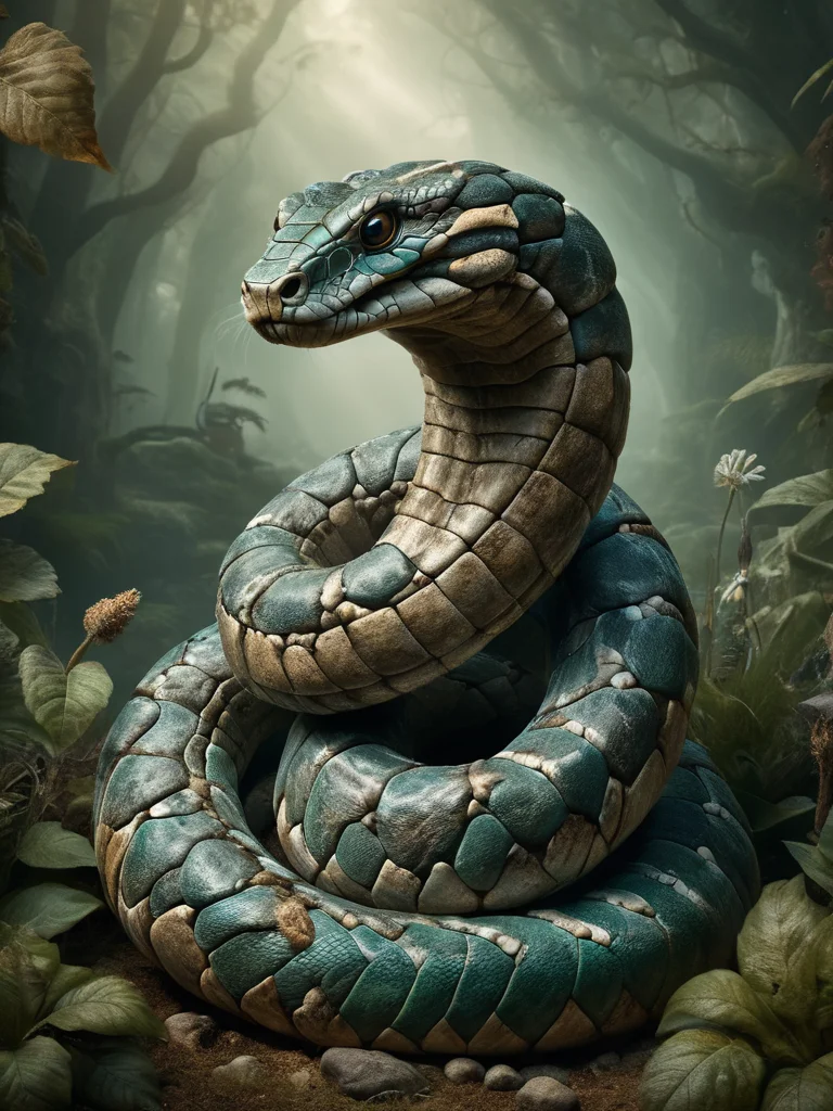 award winning photograph of a dvr-stnd serpent with hypnotic gaze in wonderland, magical, whimsical, fantasy art concept, steampunk, intricate details, best quality, masterpiece, ultra shartp, hyper realistic, realism <lora:dvr-stnd:0.8>