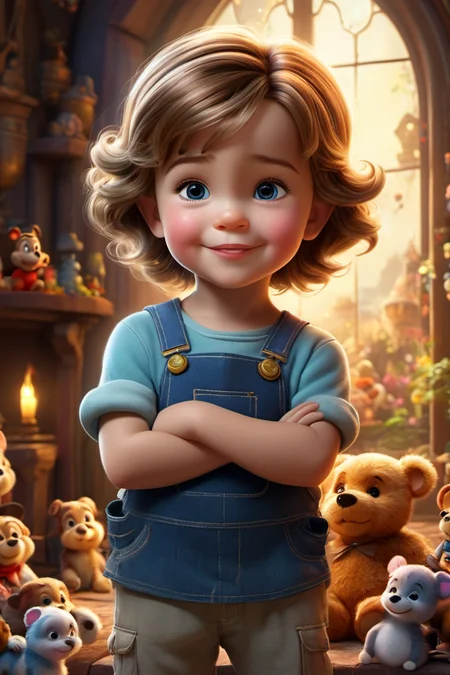 disney movie,(There is nothing more toxic or deadly than a human child.),in the style of cute and dreamy,backlight,colorful caricature,:d,smug,naughty_face,<lora:xl_more_art-full_v1:1>,, (((masterpiece))),(((best quality))),((ultra-detailed)), Hyper Real,Photorealistic,16K,high detail,high resolution