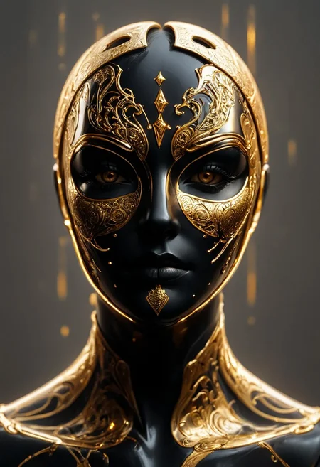 a fantasy image. like 100 masks of different emotions. simple masks, black and golden
midjourneyv6.1, Light Painting, detail background, perfect face, detailed face, dark futuristic, dark, chiaroscuro, low-key