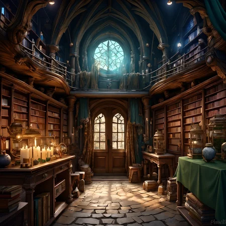 RAW photo, (masterpiece:1.3), subsurface scattering, heavy shadow, (high quality:1.4), (intricate, high detail:1.2), professional photography, HDR, High Dynamic Range, realistic, ultra realistic, photorealistic, high resolution, film photography, ambient lighting, atmospheric effects, <lora:detail_slider_v4:2>, OverallDetail, <lora:Fantasy_Interiors:1>, bookshelf, bottle, candlestand, chair, cup, curtains, fantint, indoors, lantern, library, no humans, rope, scenery, shelf, window