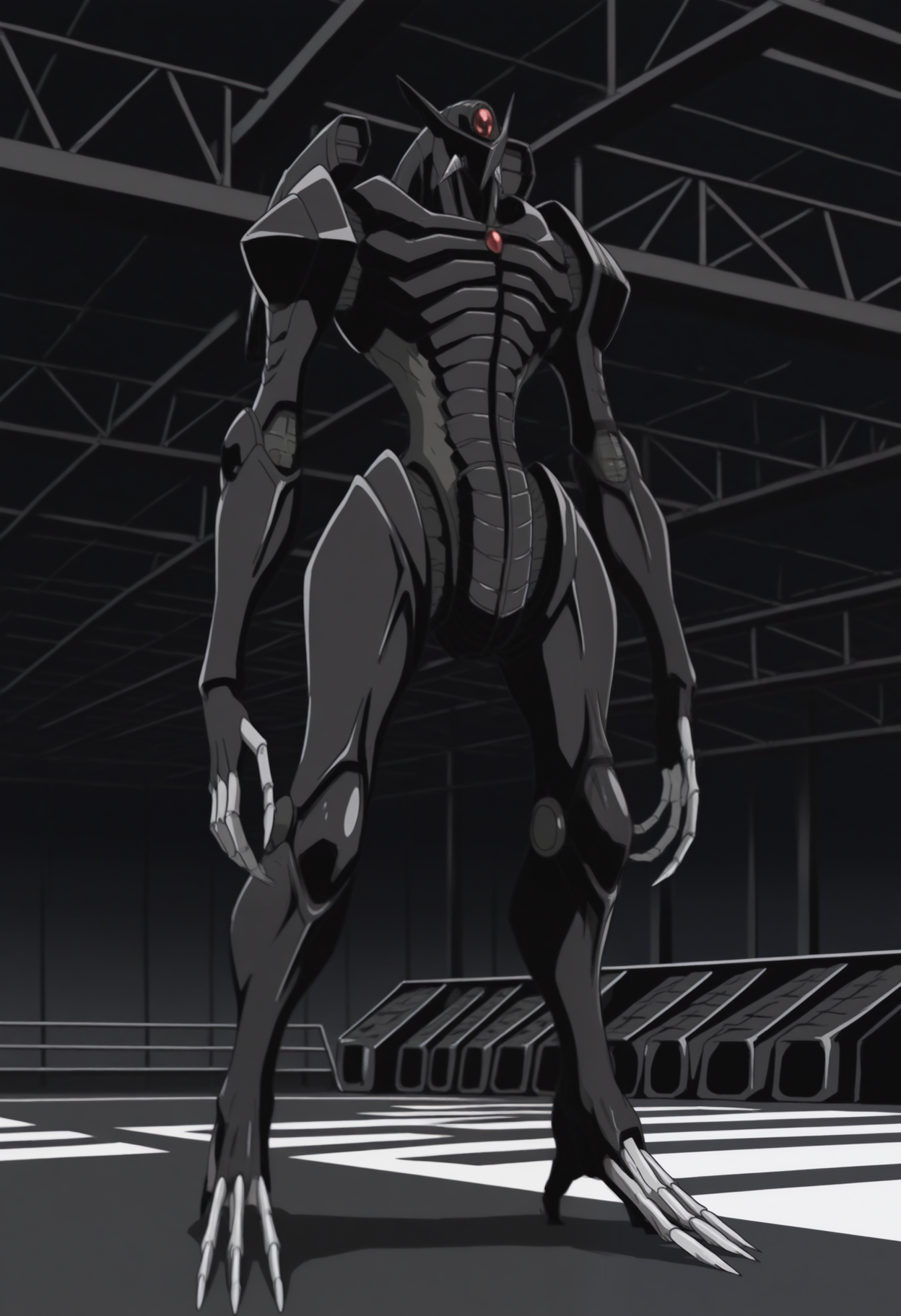 masterpiece,best quality,amazing quality, 1boy, solo, k3rb1us, mecha, full body,