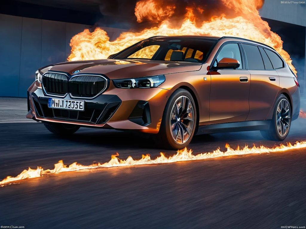 <lora:i5 touring:0.75>,
BMW i5 touring,(flmngprsn flames:1.3),epic burning car,ablaze,burning,epic (photo, studio lighting, hard light, sony a7, 50 mm, hyperrealistic, big depth of field, mate skin, pores, wrinkles, concept art, colors, hyperdetailed, hyperrealistic),, masterpiece, best quality,