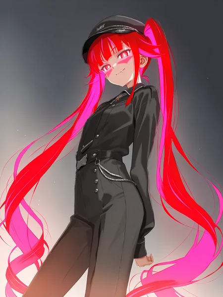 <lora:nai_ILL:0.8>,
<lora:Glowing_Spot_Color_-_Illustrious:0.6>, glowing eyes, streaked hair, glowing inner hair, glowing streaks,
 [artist:Happoubi Jin],Kagarino Kirie,absurdly long hair, twintails,
cat ear,fang
