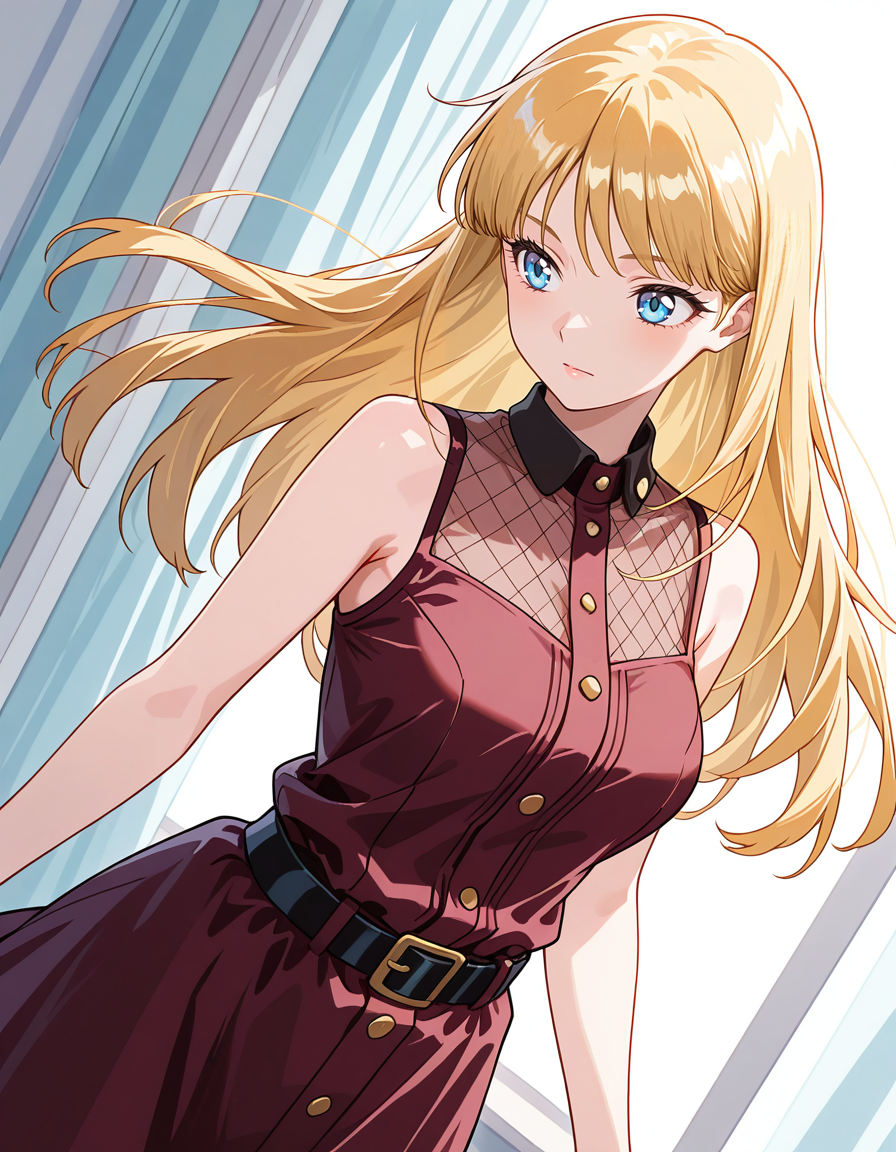 score_7_up, anime BREAK official art, solo, 1girl, one girl, 
<lora:Lucille_Liliant:1>, Lucille Liliant, long hair, blonde hair, blue eyes, 
casual fashion, dynamic angle, dynamic pose, 
(masterpiece:1.3), best quality, high resolution, unity 8k wallpaper, extremely detailed CG, 8K, (watercolor \(medium\), muted color, sketch:1.1), perfect anatomy, highly finished, masterpiece, best quality, high quality, amazing quality, great quality, very aesthetic, ultra detailed, highres, absurdres, highly detailed, highly detailed background,