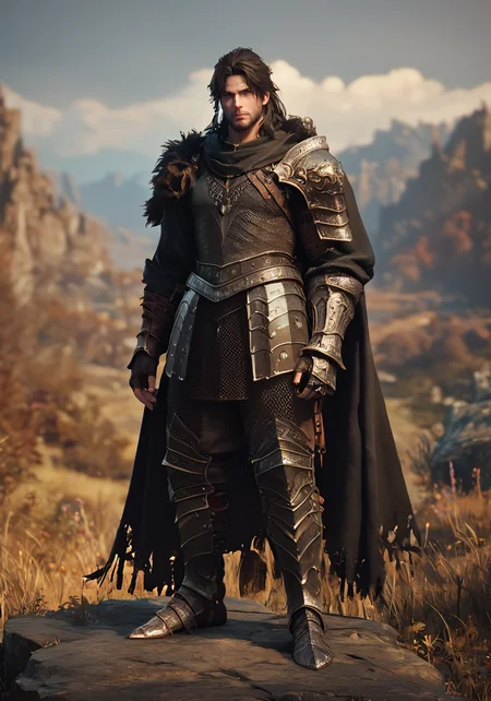 score_9, score_8_up, score_7_up, a man standing in a dark fantasy setting, best quality, masterpiece, otherworldly, <lora:eldringpxl:0.8>, eldringpxl, armor, full body, landscape,