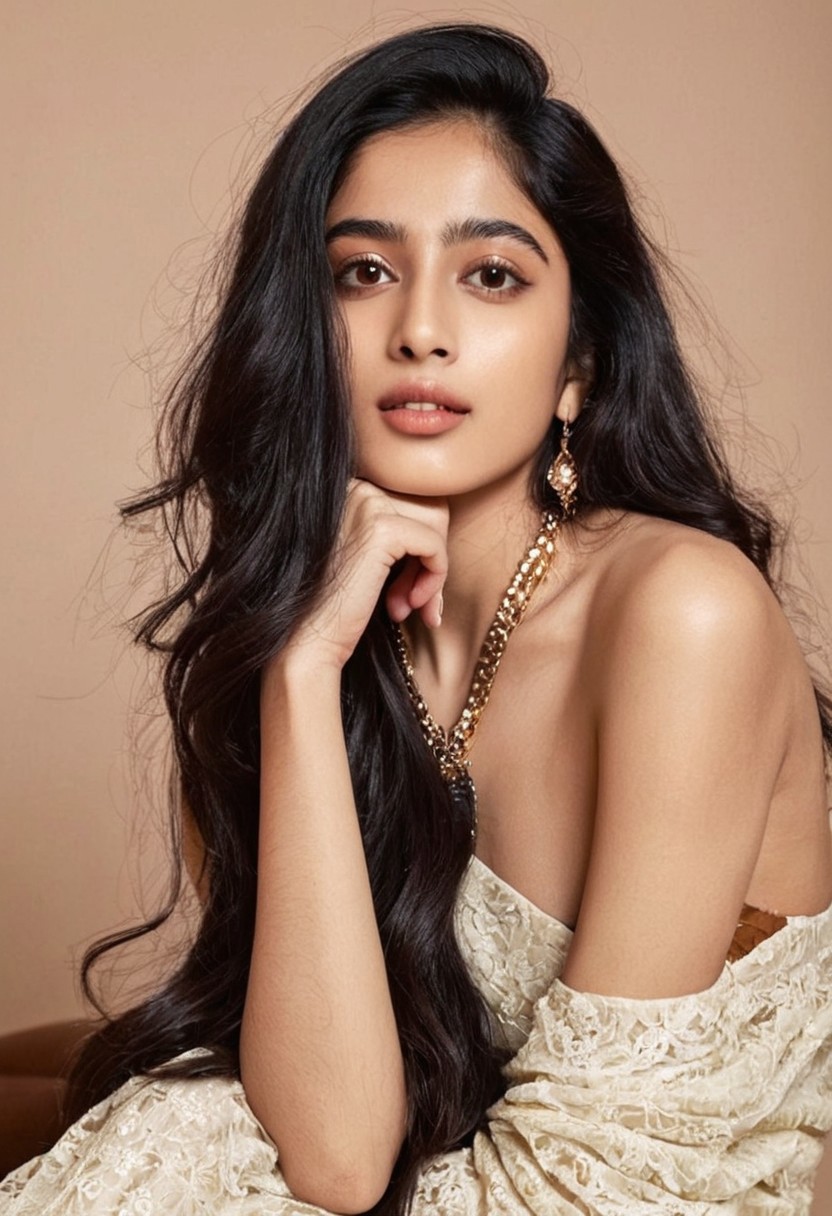 portrait pic of SJanhvi Kapoor