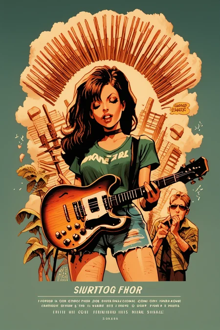 score_9, score_8_up, score_7_up, source_cartoon, instrument, retro artstyle, guitar, parody, english text, signature
<lora:Rockin_Jelly_Bean_PonyXL_dim32-000050:1>