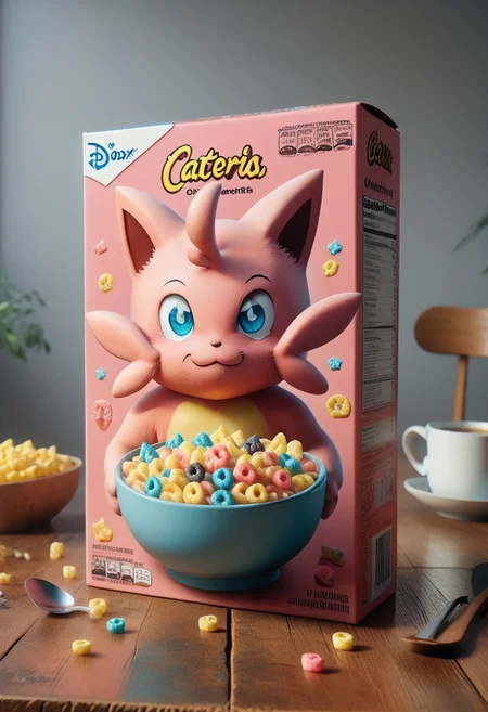 score_9, score_8_up, score_7_up, BREAK
c3r34lbox, food, cattiva, pink body, yellow belly, blue eyes