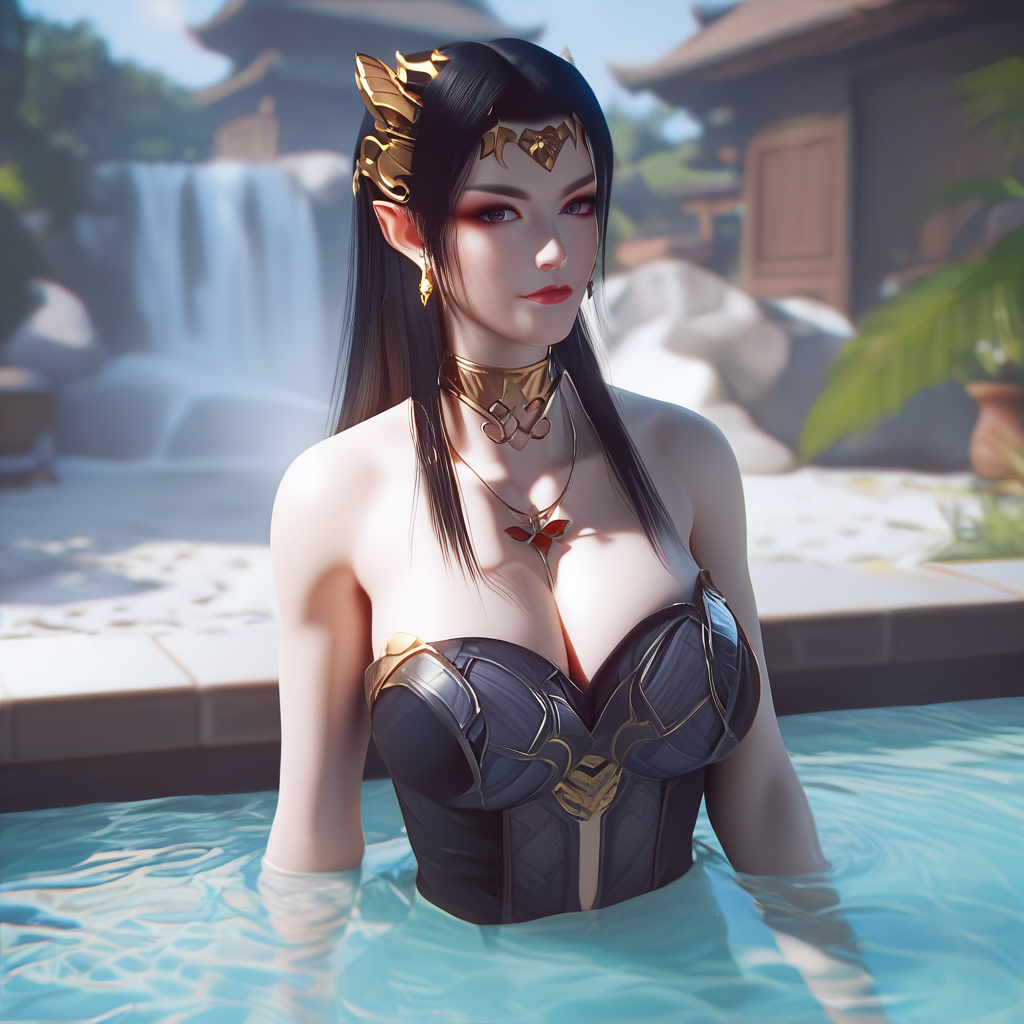 <lora:ponymeidusha1v:1>,score_9,score_8_up,score_7_up,meidusha,bathing,looking at viewer,