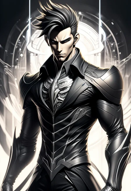 DonMN01rXL manga male metatraxi, armiger , <lora:DonMN01rXL-000008:0.8>