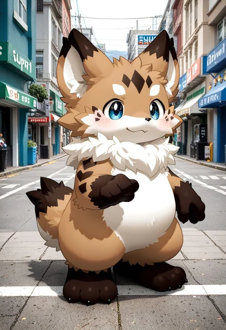 score_9, score_8_up, score_7_up, ((((sdgs3by zuppu11)))), photo background, 1boy, furry, kemono, cute, solo, full body, zPDXL3