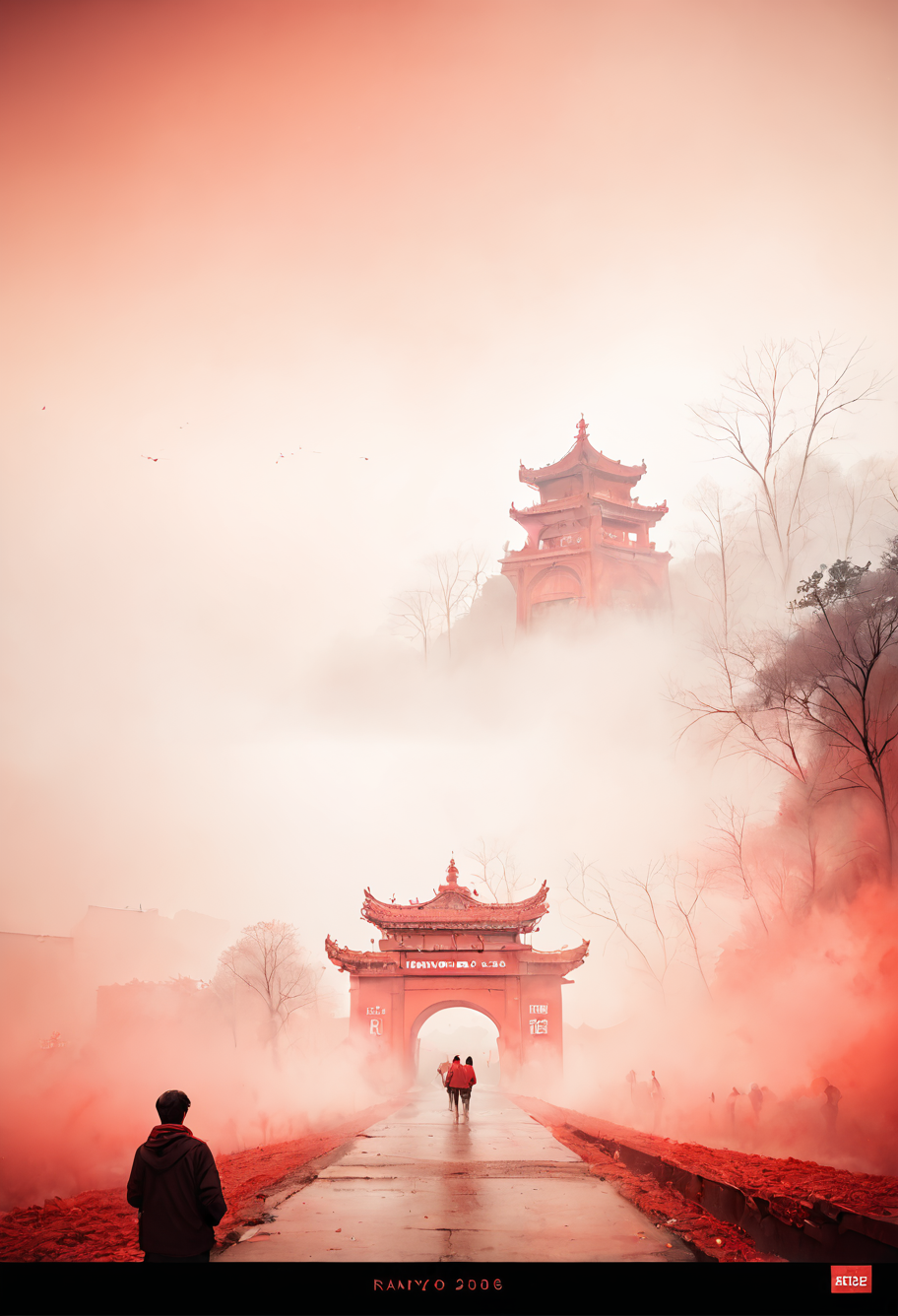score_9,score_8_up,score_7_up,8k,,ruanyi0695,red sky,fog,red theme,<lora:0695 gate of hell_v1_pony:1>