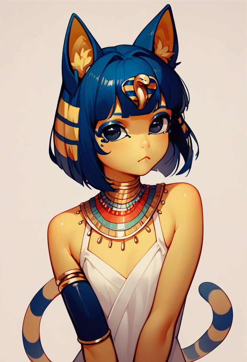 score_9, score_8_up, score_7_up, score_6_up, best quality, highres, source_anime, cute doodle, solo, ankha