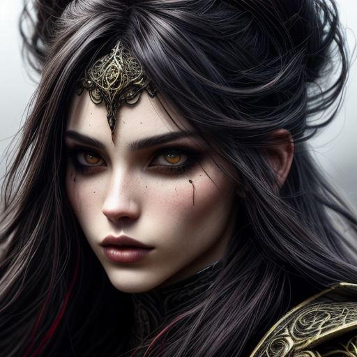necromancer, female badass Mage, Red Long Hair, sexy Body, OverallDetail, ((ultra detailed Close Up Portrait))