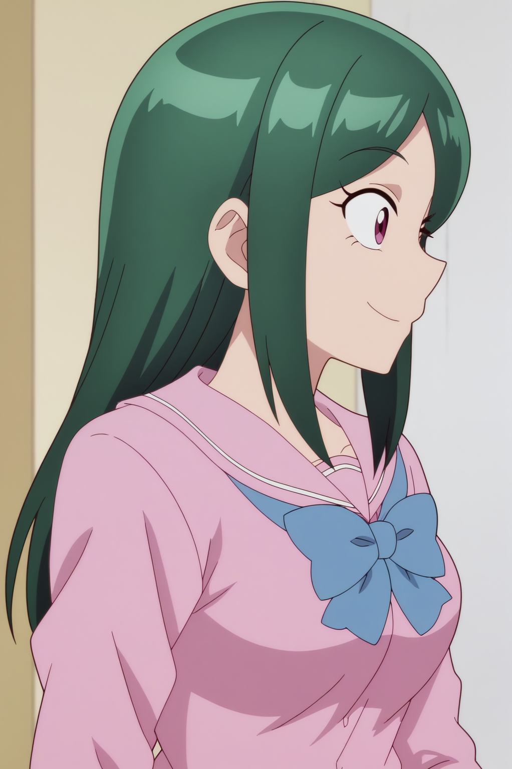 rating_safe,  anime screencap, consistent background,   Transformed maou, light smile, upper body, 1girl <lora:Lv1_Maou_to_One_Room_Yuusha-Transformed_maou-PDXL:0.8>