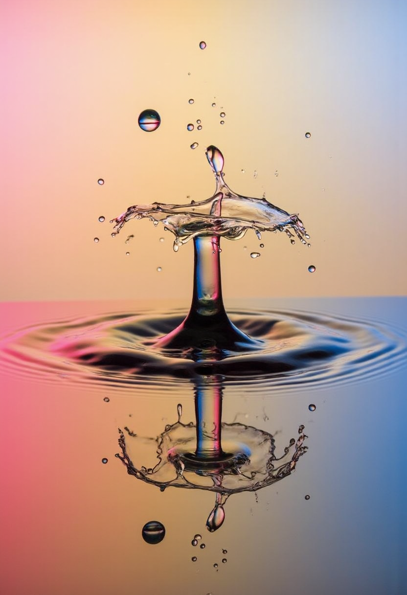 yfg-dr0p a water drop high speed photo splash colors